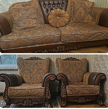 Divan və kreslo dəstləri: İşlənmiş, Klassik divan, Divan, Bazasız, Açılmayan — 1