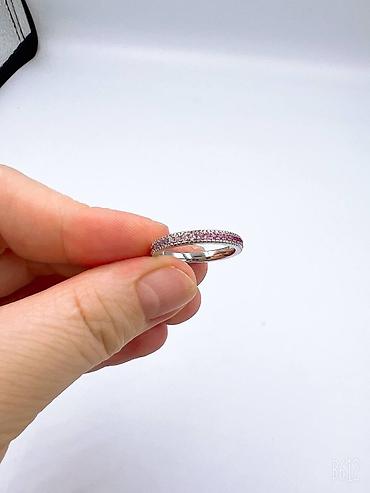 Серебряные кольца: Кольцо, Коктейльное, Проба 925, Женские, Фианит, Новый — 3