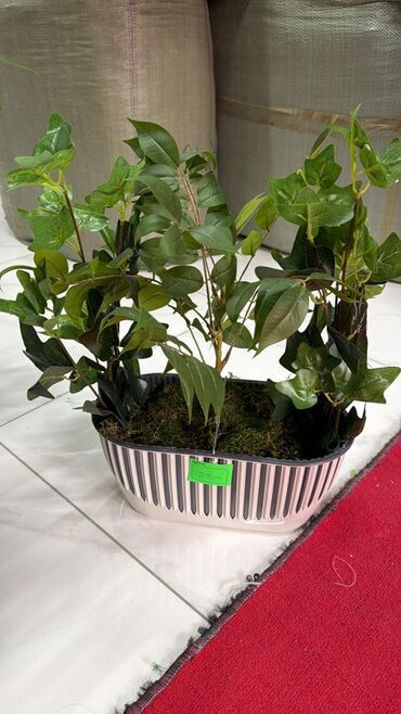 Süni güllər: Dəbli dekorativ süni bitkilər kompozisiyası - Düzbucaqlı uzun — 5