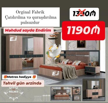 Masa və oturacaq dəstləri: Yataq desti yeni