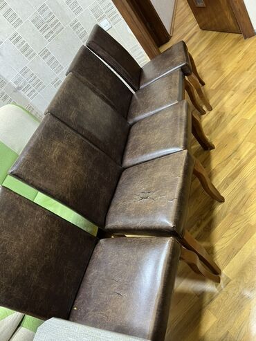 transformer masa: Mətbəx üçün, Açılmayan, Dördbucaq masa, 6 stul