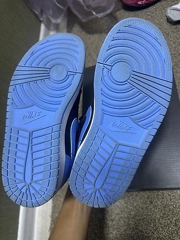 aj1: Мужские кроссовки, 40, Air Jordan, Новый, цвет - Голубой, Платная доставка, Самовывоз — 3