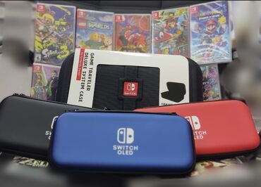 Игровые диски и картриджи: Nintendo switch üçün traveller çantası və case. Yenidir, barter və