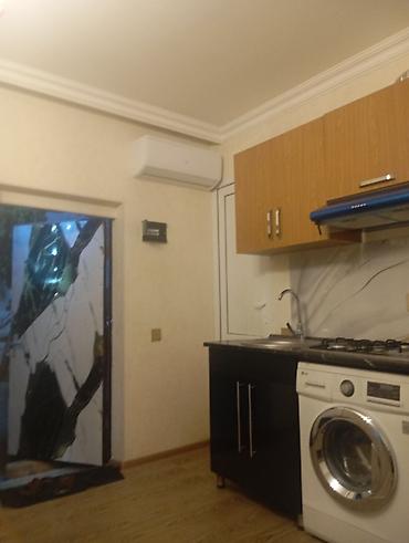 yeni ramanida ev: 2 otaqlı mənzil – zal-studio planı+yataq otağı - Daxili planlama: 1 — 2