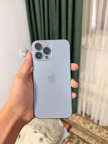 IPhone 13 Pro Max, Новый, 256 ГБ, Sierra Blue, Чехол, Коробка, 74 %