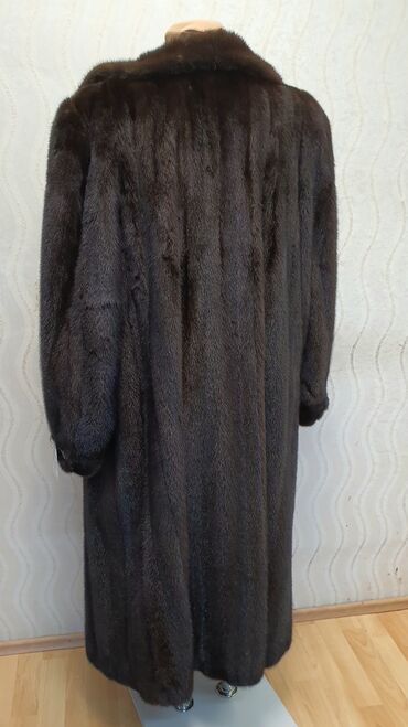 Шубы: Шуба, Норка, Длинная модель, Германия, 4XL — 5