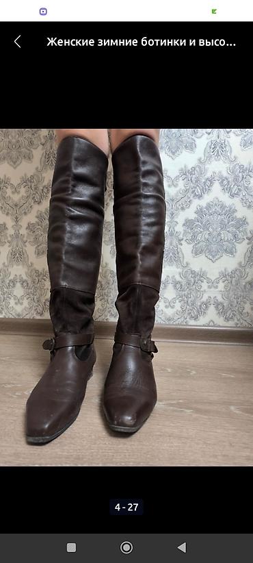 Сапоги: Женские зимние ботинки - Цвет: черный - Материал верха: замша/нубук — 2