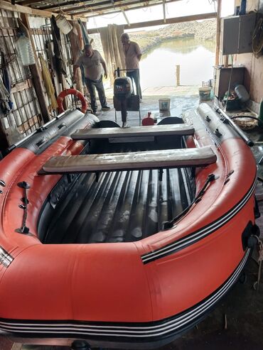 Motobloklar: Şişmə motorlu qayıq – narıncı rəng, yüksək daşıma qabiliyyətli PVC — 8