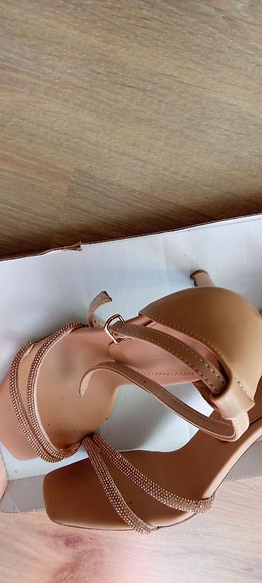 Basanoşka və səndəllər: Qadın platforma sandal - Rəng: bej/nude tonları - Dizayn: Taxta/kork — 6
