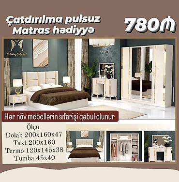 Yataq otağı dəsti – zərif krem-qızılı dizayn Dəst tərkibi: - Dolab at lalafo.az — 1 Yataq otağı dəsti – zərif krem-qızılı dizayn Dəst tərkibi: - Dolab — 1