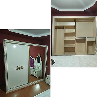 Kupe dolab satılır. Qiymət 250.azn. Ölçü 240 eni, 220 hun, derinlik 65