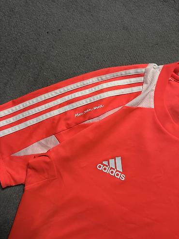 адидас баку: Мужская футболка, Adidas, M, цвет - Красный — 3