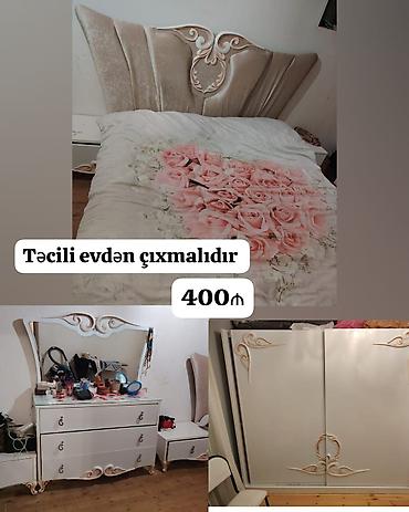 Digər mebel: F99Yataq dəsti satılır 400₼. Matrası var.Ünvan — 1