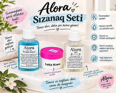 qara rəng: Alora dəriyə qulluq setləri 1) Alora Ağardıcı və Qoxu Seti - Dərinin — 3