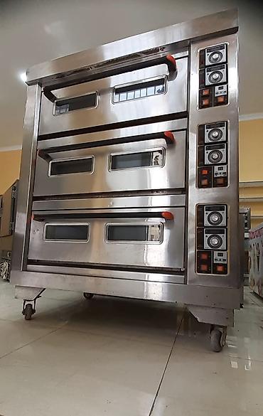 Elektrik soba, Çörək, Şirniyyat üçün, 3 mərtəbəli, İşlənmiş
