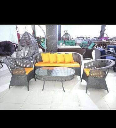 Bağ divan və kreslo dəstləri: Bag mebilleri hesir toxunma Qiymet 1ci madele aiddir Divan kreslolar — 23