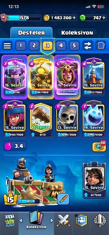 çoxlu oyun: Clash Royale hesabı - Kupa: 11044+ - Kral səviyyəsi/profil framı — 2