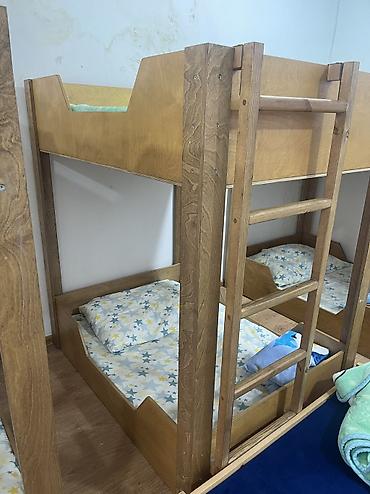 Дом и сад: Uşaq iki mərtəbəli taxta çarpayı - Material: möhkəm massiv — 2