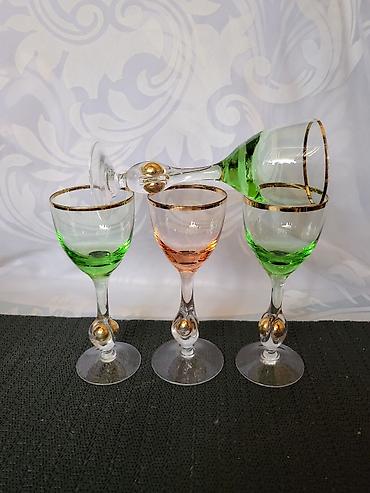 Casice Bohemija,kristal,rucni rad 1950g +,za zestoko pice. Casice za na lalafo.rs — 2 Casice Bohemija,kristal,rucni rad 1950g +,za zestoko pice. Casice za — 2