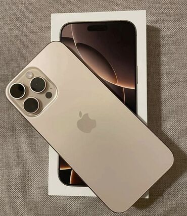 iphone da max: IPhone 16 Pro Max, 256 GB, Desert Titanium, Sənədlərlə