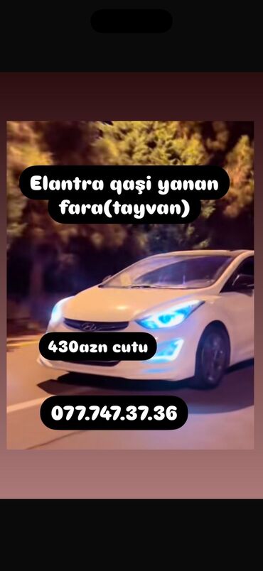 Faralar: Komplekt, Yaxın və uzaq vuran işıqlar Hyundai, 2014 il, Orijinal, İşlənmiş