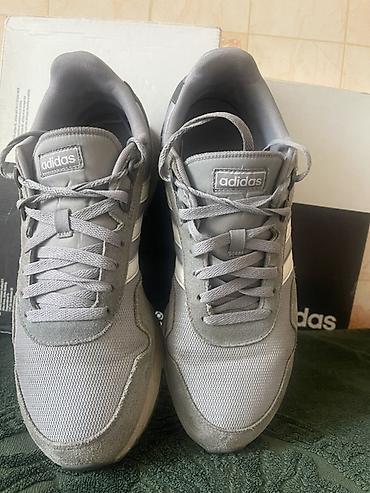 Мужские кроссовки, 45, Adidas, Б/у, цвет - Серый