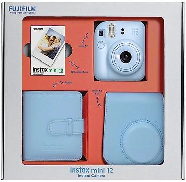 iphone 16 pro max dubai: Fujifilm Instax Mini 12 Seti – Göy rəng Komplekt: - Instax Mini 12 — 1