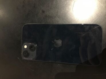 Apple iPhone: IPhone 13, 128 GB, Midnight, Simsiz şarj, Face ID, Sənədlərlə