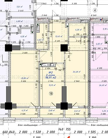 sky park: 3 комнаты, 96 м², 3 этаж — 2