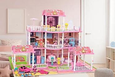 bager igracka za decu: Velika kuća za lutke – Princess House Assembly Set, 244 delova - — 2