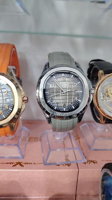 Aksesuarlar: Patek Philippe Aquanaut tərzində kişi qol saatları - Korpus: parlaq — 5