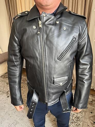 Куртки: 🏍️ Новая кожаная косуха из натуральной кожи Продаётся стильная — 4