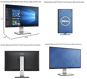 manitor android: Dell UltraSharp U2715H 27" LED-lit monitor Əsas xüsusiyyətlər: - 27 — 1