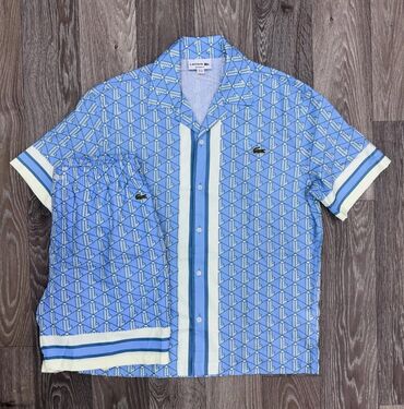 длинная черная рубашка: Мужская рубашка, Все размеры, Lacoste, Новый, Самовывоз