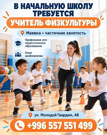 работа учителем физкультуры: Требуется Учитель - Физкультура, Государственная школа, Без опыта — 1