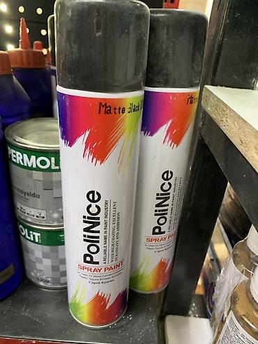 уборка матовой поверхности: Аэрозольная краска PoliNice Spray Paint, цвет Matte Black (матовый — 1