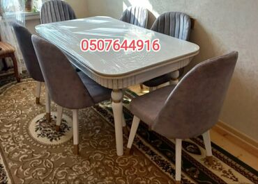 Masa və oturacaq dəstləri: Qonaq otağı üçün, Yeni, Açılmayan, Dördbucaq masa, 6 stul -da lalafo.az — 23 Masa və oturacaq dəstləri: Qonaq otağı üçün, Yeni, Açılmayan, Dördbucaq masa, 6 stul — 23