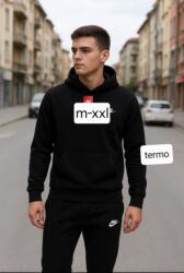Trenerke: Muški termo trenerka komplet sa kapuljačom - Model: dukserica s na lalafo.rs — 1 Trenerke: Muški termo trenerka komplet sa kapuljačom - Model: dukserica s — 1