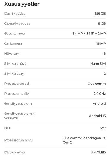 islenmis aspirator: Poco X6, 256 GB, rəng - Qara