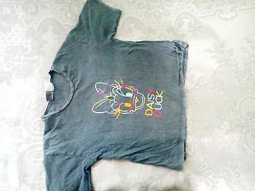 casual: Daisy Duck temalı qısaqol köynək - Rəng: tünd boz - Ön hissədə — 1