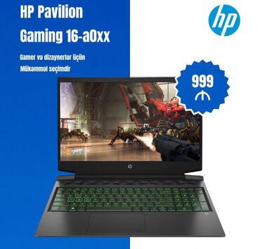 HP: Yeni HP Pavilion, 16 ", Intel Core i7, 512 GB, Ünvandan götürmə, Pulsuz çatdırılma, Ödənişli çatdırılma