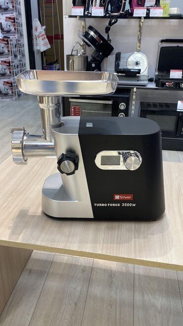 Маслобойки: Мясорубка Silver, 3500 Вт, С реверсом, Новый