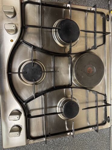 İçki texnikası: Plitə Hotpoint-Ariston, Qazlı, Quraşdırılan, 4 gözlü, İşlənmiş