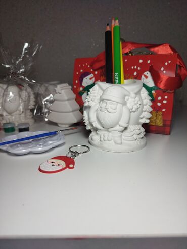 Bayram üçün digər mallar: Yeni il temalı yaradıcılıq dəsti Tərkibi: - Gipsdən hazırlanmış Şaxta — 1