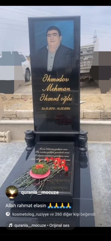 Başqa xidmətlər: Məzar daşları və diqər mərmər işləri. Mərmər qranit Aqlar işləri — 19