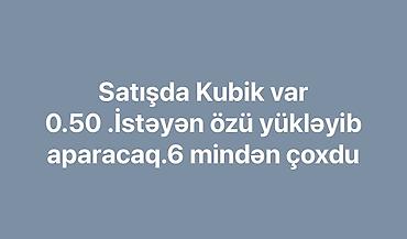 şiferin qiyməti: Satışda kubik (daş/kərpic blokları). - Qiymət: 0.50 (vahid üçün qeyd — 1