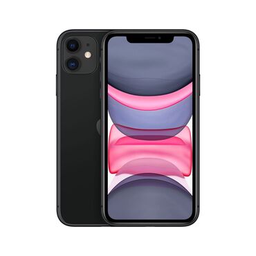 Apple iPhone: IPhone 11, Б/у, 64 ГБ, Черный, Наушники, Кабель, Коробка, 85 %