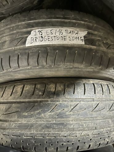 Шины: Шины 215 / 65 / R 16, Лето, Б/у, Пара, Легковые, Япония, Bridgestone