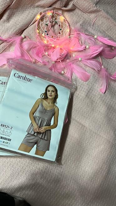 Пижамы: Пижама, Хлопок, Турция, Леопардовый принт, Для невесты, В полоску, 2XS, XS, M — 9