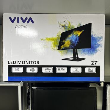 monitor satışı: Vi̇va 27 inch monitor ▫️hdmi̇ və vga çıxışlıdır ▫️65 hz ▫️vəziyyəti